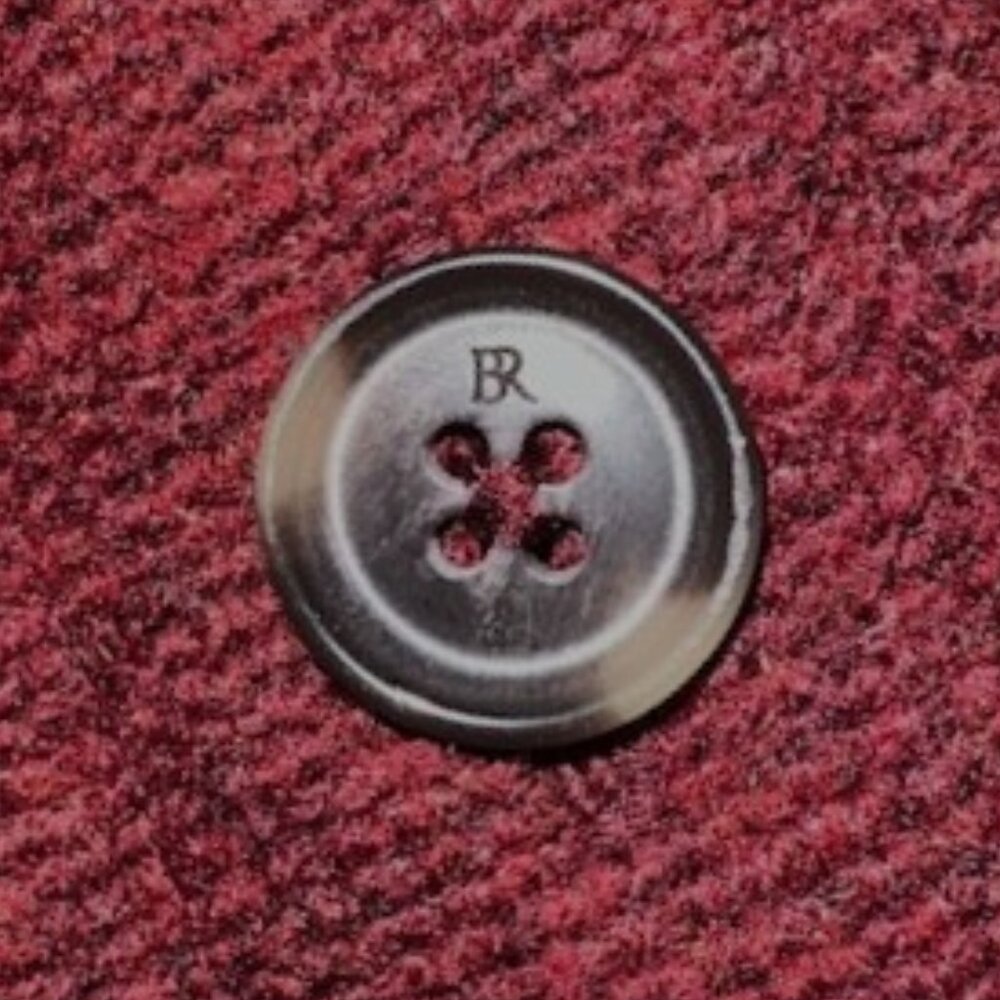 Banana Republic Red Heather Solid Shacket - Size … - image 5